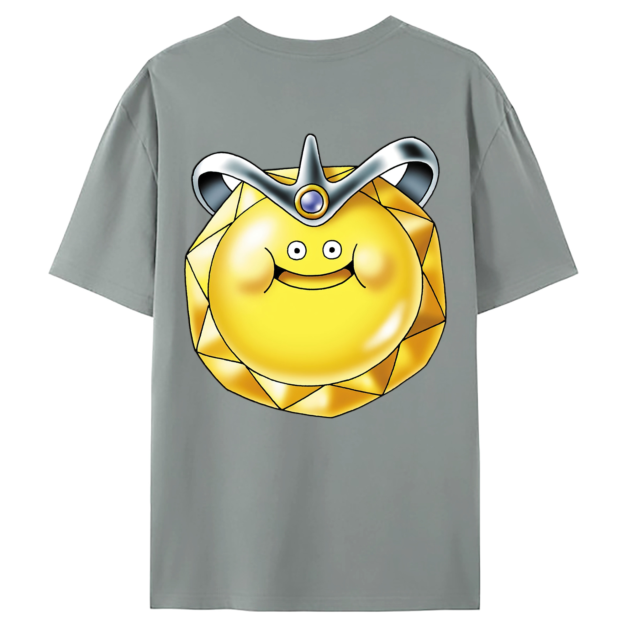 （画像用） ドラゴンクエスト Doragon Kuesuto Dragon Quest 綿100％ メンズ半袖Tシャツ（バックプリント） 通気性